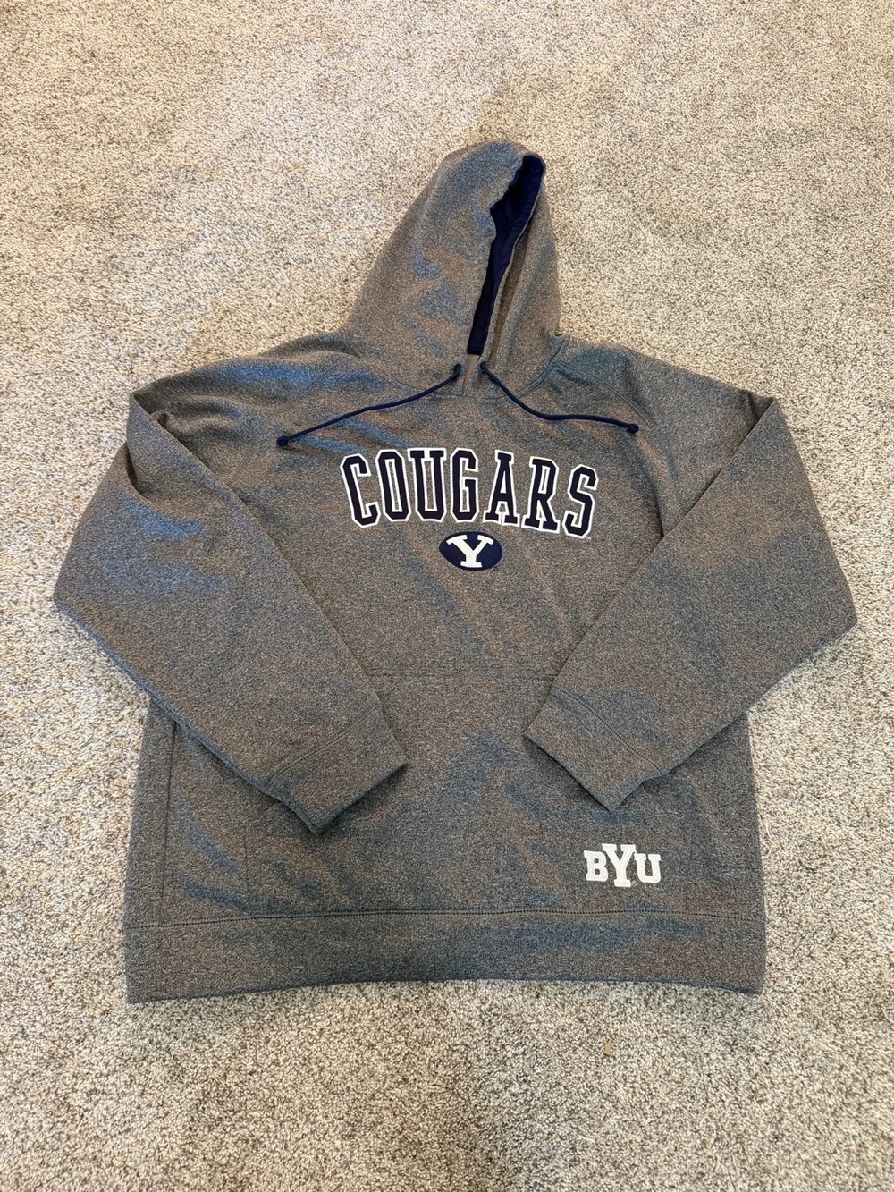 gray BYU hoodie